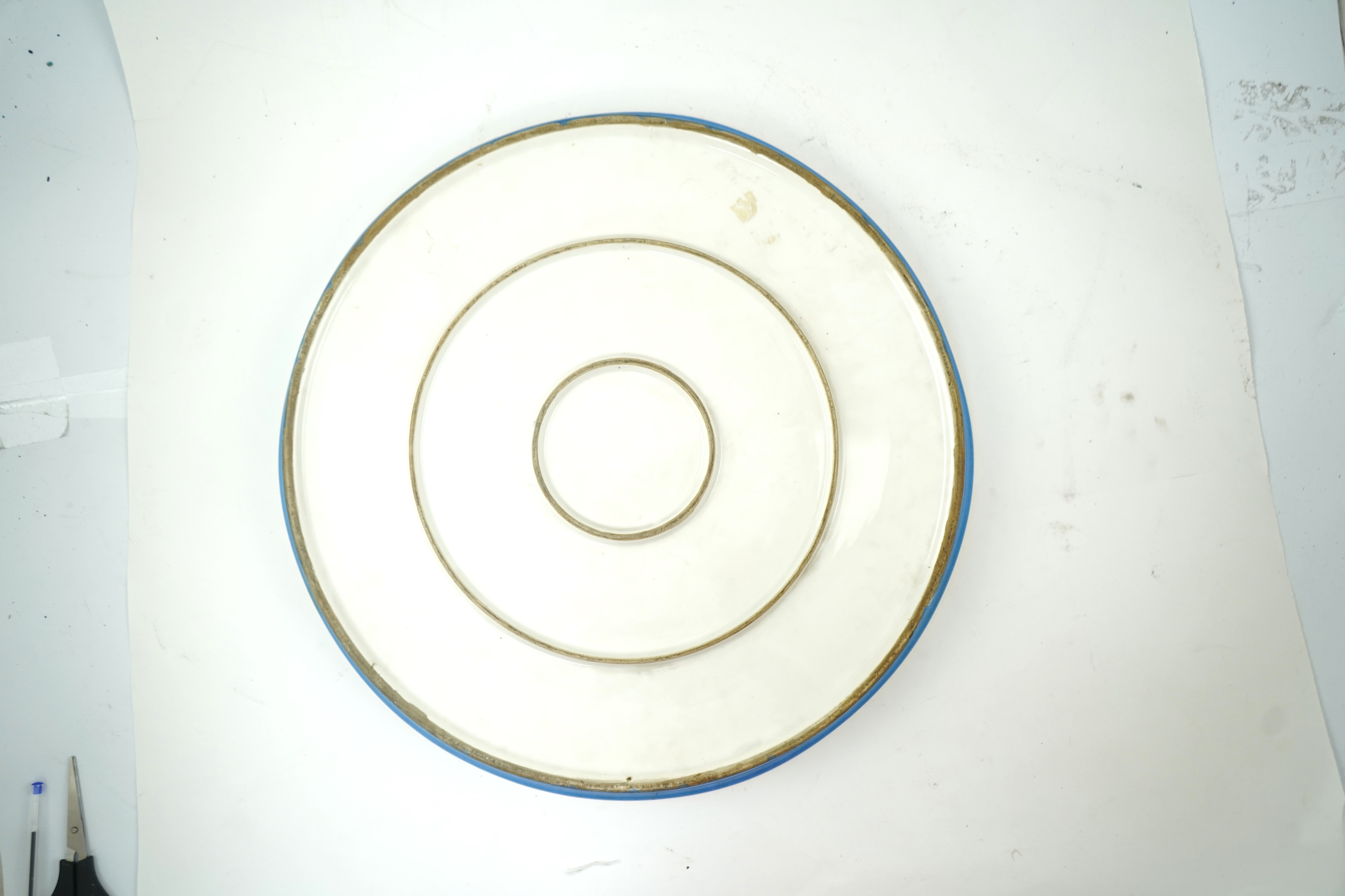 A large Sevres style porcelain charger, late 19th century